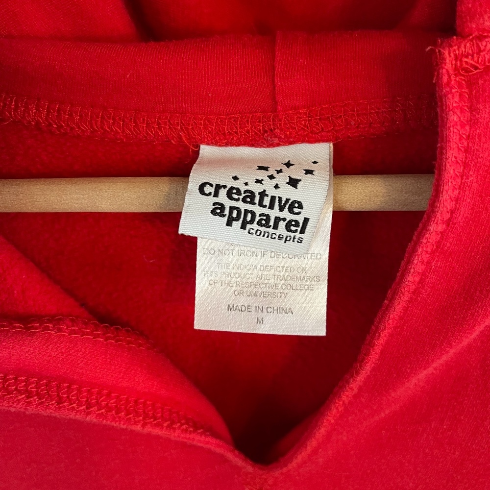 womens Wisconsin Badgers red hoodie sweatshirt, medium - Picture 4 of 12
